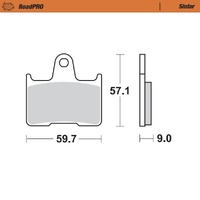 Moto-Master Rear Sintered Brake Pads for Suzuki GSX-R 1000 2001-2006