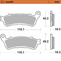 Moto-Master Rear Sintered Brake Pads for Honda GL 1800 Goldwing Tour DCT 2018-2025