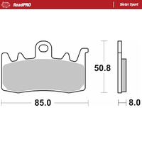 Moto-Master Front Right Sintered Sports Brake Pads for Indian Scout 101 1250 2025