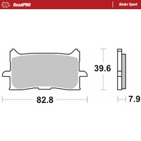 Moto-Master Front Left Sintered Sports Brake Pads for Honda NT 1100 DCT Electronic 2025