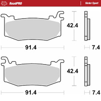 Moto-Master Front Right Sintered Sports Brake Pads for Aprilia RSV 4 1100 Factory 2025