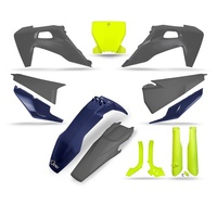 UFO Grey/Blue/Yellow Plastics Kit for Husqvarna FC 250 2019-2022