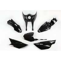 UFO Black Plastics Kit for Kawasaki KLX 110 2010-2025