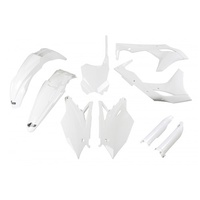 UFO White Complete Plastics Kit for Kawasaki KXF 250 2018-2020