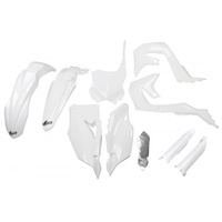 UFO White Complete Plastics Kit for Kawasaki KXF 450 2019-2023