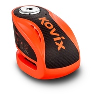 Kovix Alarm Disc Lock-6 Orange with Reminder Cable & Mount