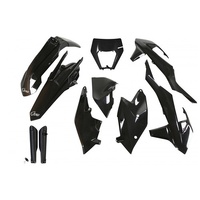 UFO Black Complete Plastics Kit for Ktm EXC 250 2017-2019