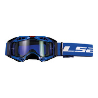 LS2 Blue Aura Goggle With Clear Lens