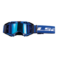 LS2 Blue Aura Pro Goggle With Iridium Lens