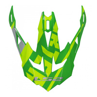 LS2 MX700 Peak Gammax H-V Yellow/Green Helmet Peaks