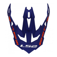 LS2 MX700 Peak Cargo Blue/Fluro Orange Helmet Peaks