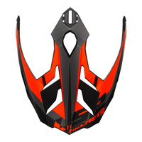 LS2 MX701 Peak Alter Matt Black/Fluro Orange Helmet Peaks