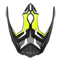 LS2 MX701 Peak Focus M.Titanium H-V Yellow Helmet Peaks