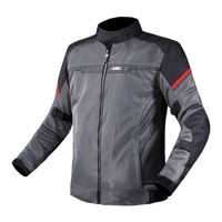 LS2 Riva Men's Jacket Black/Dark Grey/Red (5XL)