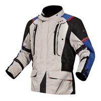 LS2 Narvik Men's Jacket Blue/Black/Grey/Red (M)