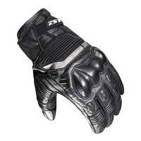 LS2 Octane Men's Waterproof Leather Gloves Black (L)