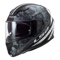 LS2 FF320 Stream (XS) Throne Matte Black/Titanium Road Helmet