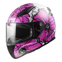 LS2 FF353 Rapid II (XS) Poppies Pink Road Helmet