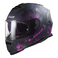 LS2 FF800 Storm II (2XL) Burst Matte Black/Pink Road Helmet