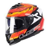 LS2 FF800 Storm II (2XL) Rinaldi Replica Orange Road Helmet