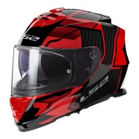 LS2 FF800 Storm II (2XL) Tracker Black/Red Road Helmet