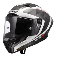 LS2 FF805 Thunder GP Aero Raute Helmet (M) White/Grey Road Helmet