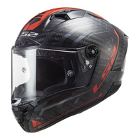 LS2 FF805C Thunder Carbon (XL) Sputnik Metal Red Road Helmet