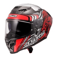 LS2 FF807 Dragon Enthum Black/Red (XL) Road Helmet