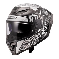 LS2 FF807 Dragon Enthum Black/Silver (S) Road Helmet