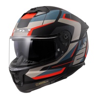 LS2 FF808 Stream II Road Helmet Matte Black/Blue (M) Road Helmet