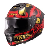 LS2 FF808 Stream II Drako Helmet Black/Red (M) Road Helmet