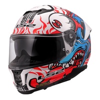 LS2 FF808 Stream II Inferno Helmet White/Blue/Red (S) Road Helmet