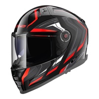 LS2 FF811 Vector II (XL) Alizer Black/Metal Red Road Helmet