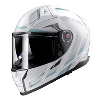 LS2 FF811 Vector II (2XL) Alizer Matte White/Silver Road Helmet