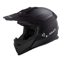 LS2 MX437 Fast Evo (XL) Matte Black Off-Road Helmet