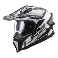 LS2 MX701 Explorer HPFC Alter (M) Matte Black/White Adventure Helmet