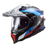 LS2 MX701 Explorer Carbon (2XL) Frontier Black/BlueAdventure Helmet
