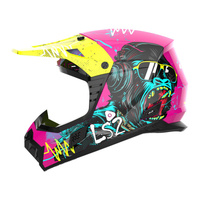 LS2 MX706J COZ Youth Gorilla Helmet Gloss Purple (L) Off-Road Helmet