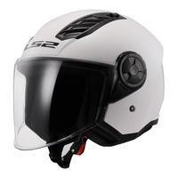 LS2 OF616 Airflow II (M) White Road Helmet