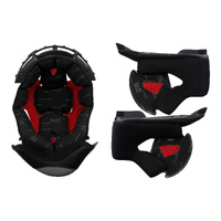 LS2 FF327 Challenger Repl. Liner & Cheek Pad Set Black XL