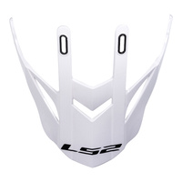 LS2 MX436 Pioneer Peak Gloss White Helmet Peaks