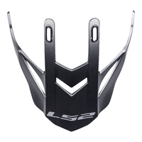 LS2 MX436 Pioneer Peak Matte Titanium Helmet Peaks