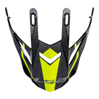 LS2 MX436 Pioneer Peak Ring Black/Titanium/Hi-Vis Helmet Peaks