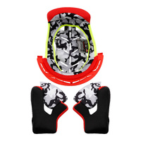 LS2 MX437 Fast Evo Liner Red Cheek Pads (2XL)