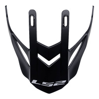 LS2 MX437 Fast Peak Matte Black Helmet Peaks