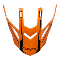LS2 MX437 Fast Peak Core Orange/Black Helmet Peaks