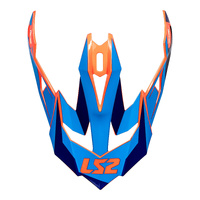 LS2 MX470 Subverter Peak Nimble Blue/Black/Orange Helmet Peaks
