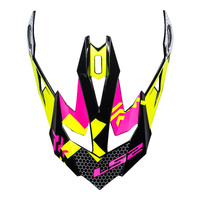 LS2 MX470 Subverter Peak Triplex Black/Pink/Yellow Helmet Peaks