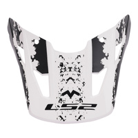 LS2 COZ Peak Hyde Black/White Helmet Peaks