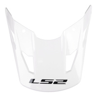 LS2 COZ Peak Solid Pearl White Helmet Peaks